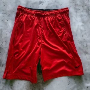 Nike Red Gym Basketball Shorts for Men Size Large